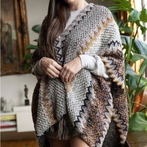 Fringe Knit Kimono